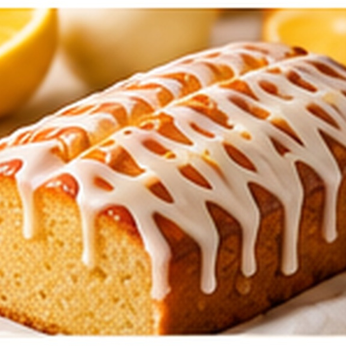 Lemon Drizzle Travel Cake Slice