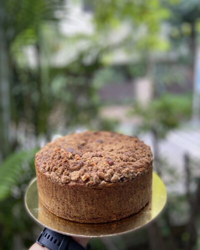 Walnut Crumble Travel Cake
