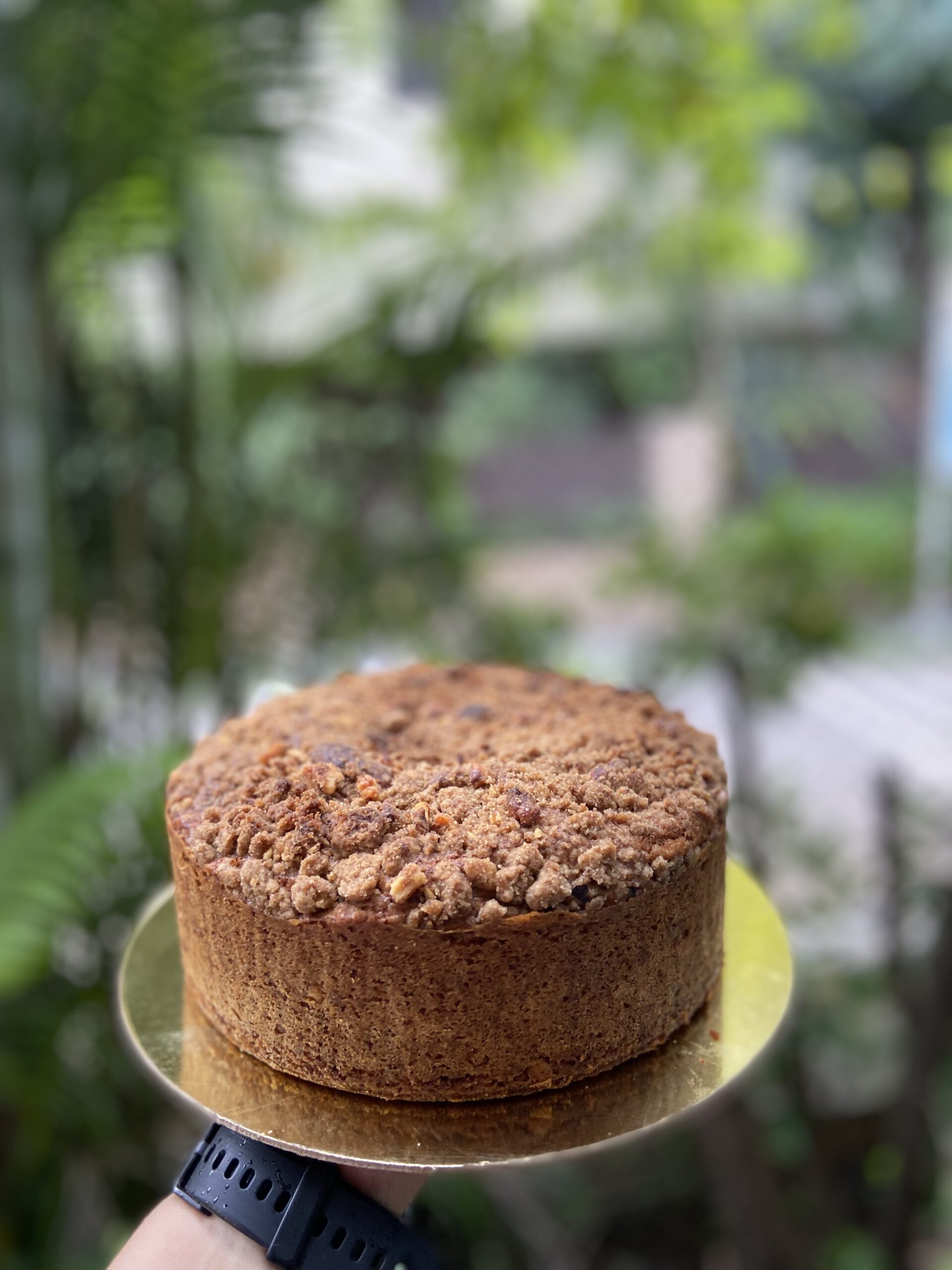 Walnut Crumble Travel Cake