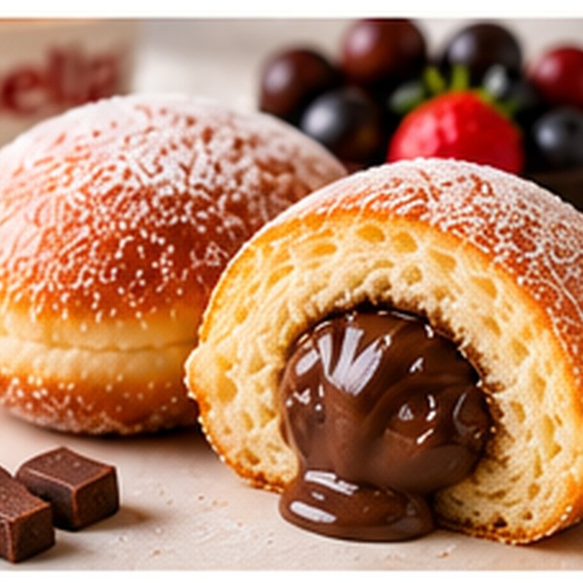 Bomboloni - Chocolate Pastry Cream